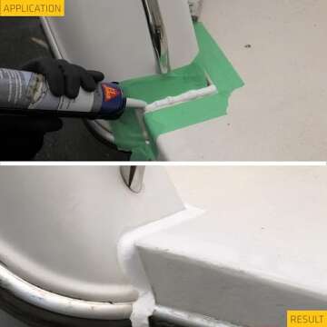 Sikaflex-291, White, General All-Purpose Fast Cure Marine Adhesive and sealant. Polyurethane sealant for Boats, 10.1 fl. oz Cartridge