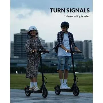 5TH WHEEL V30PRO Electric Scooter with Turn Signals - 19.9 Miles Range & 18 MPH, 350W Motor, 10" Inn...