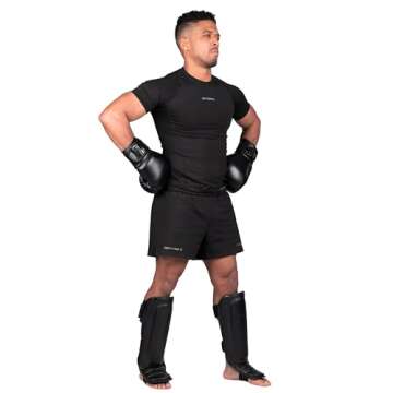 Sanabul Kickboxing Shin Guards - Ergonomic & Protective