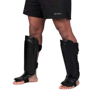 Sanabul Kickboxing Shin Guards - Ergonomic & Protective