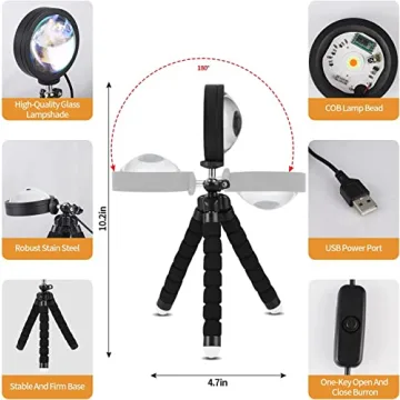 ENESEAS Smart 16-Color Sunset Lamp with Remote Control