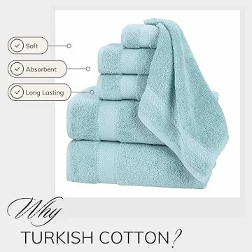 Textilom Luxury Turkish Cotton Towel Set Soft Absorbent