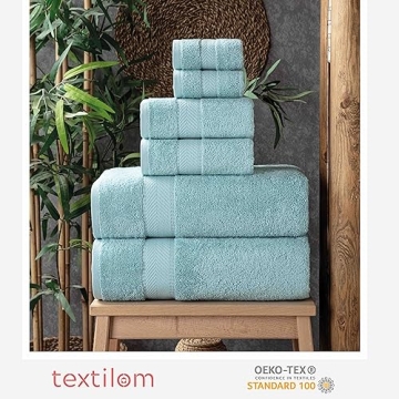 Textilom Luxury Turkish Cotton Towel Set Soft Absorbent