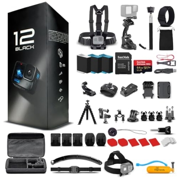 GoPro HERO12 Black Action Camera Bundle – Capture Your Adventure!
