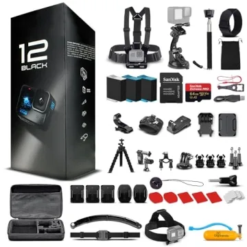 GoPro HERO12 Black Action Camera Bundle – Capture Your Adventure!