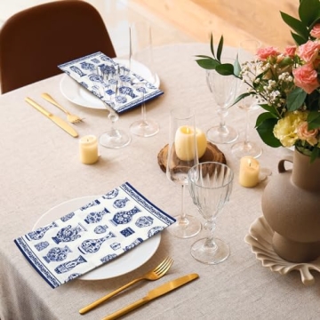 Geyoga 200 Pcs Chinoiserie Guest Napkins for Holidays