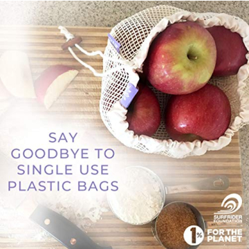 Lotus Sustainables Organic Cotton Produce Bags 5-Pack