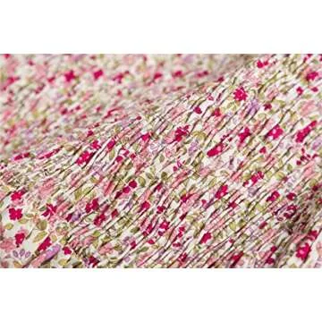 NNJXD Girl Smocked Elastic Printed Dress Summer Casual Wear Size (130) 6-7 Years 1903 Floral