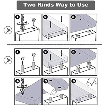 RLECS Woodworking Pin Center Punch Tool Set for All Levels