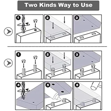 RLECS Woodworking Pin Center Punch Tool Set for All Levels