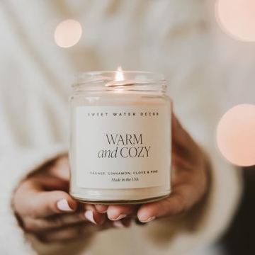 Sweet Water Decor Warm and Cozy Soy Candle - Holiday Scent