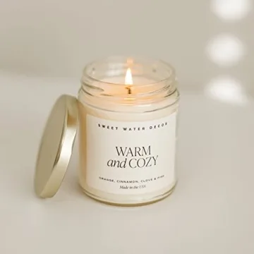 Sweet Water Decor Warm and Cozy Soy Candle - Holiday Scent