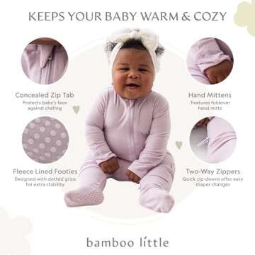 Lush Lavender Footie - Ultra-Soft Bamboo Baby Pajamas for Ultimate Comfort