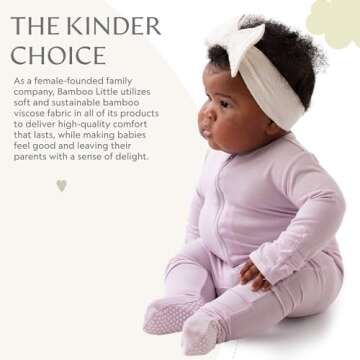 Lush Lavender Bamboo Baby Footie for Comfort & Style