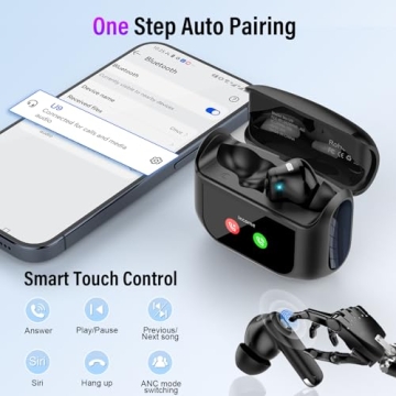 True Wireless Earbuds with ANC and Touch Control