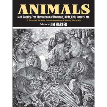 Animals: 1,419 Copyright-Free Illustrations of Mammals, Birds, Fish, Insects, etc (Dover Pictorial Archive)
