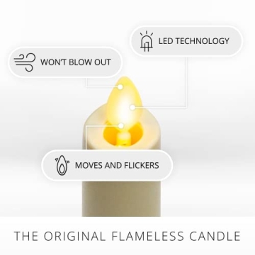 Luminara Flameless Taper Candles - Safe Elegant Decor