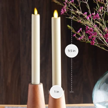 Luminara Flameless Taper Candles - Safe Elegant Decor