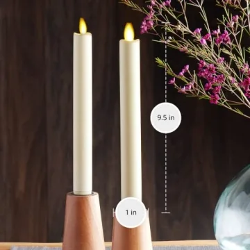 Luminara Flameless Taper Candles - Safe Elegant Decor