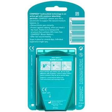 Compeed Sports Heel Blister Plasters - 5 Hydrocolloid Plasters