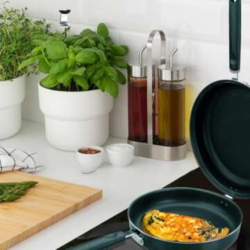 IBILI Nonstick Double-Sided Omelette Pan 5.5 Inch | Made in Spain | Frittata Frying Pan for Easy Flipping, Reinforced Cast Aluminum, PFOA-Free, Food-Grade, Induction Compatible, pancake Maker