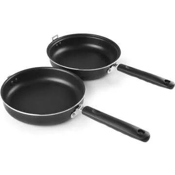 IBILI Nonstick Double-Sided Omelette Pan 5.5 Inch | Made in Spain | Frittata Frying Pan for Easy Flipping, Reinforced Cast Aluminum, PFOA-Free, Food-Grade, Induction Compatible, pancake Maker