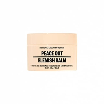PEACE OUT Skincare Blemish Balm | Daily Gentle Exfoliating Face Wash for Acne-Prone Skin and Pimples...