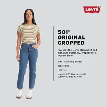 Shop Levi's Women Premium 501 Crop Jeans for Style