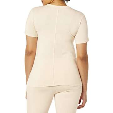 Amazon Essentials Women's Perfect Short-Sleeve T-Shirt (Available in Plus Size) (Previously Amazon Aware), Pale Pink, Medium