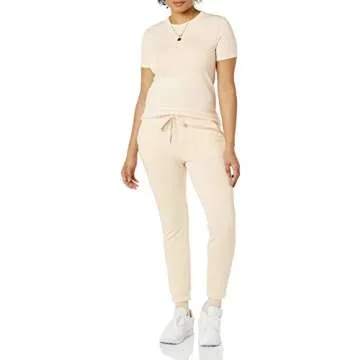 Amazon Essentials Women's Perfect Short-Sleeve T-Shirt (Available in Plus Size) (Previously Amazon Aware), Pale Pink, Medium