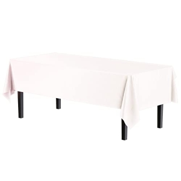 Premium 12-Pack Plastic Tablecloth 54" x 108"