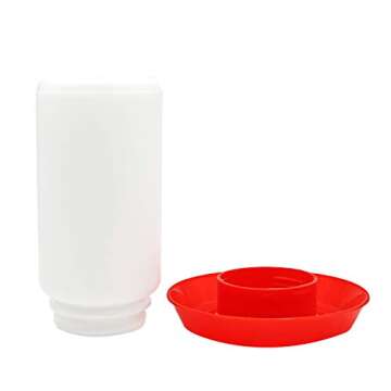 Chicken Feeder and Waterer Set, 1 Liter Chick Drinker and 1 Liter Chick Feeder for Poultry