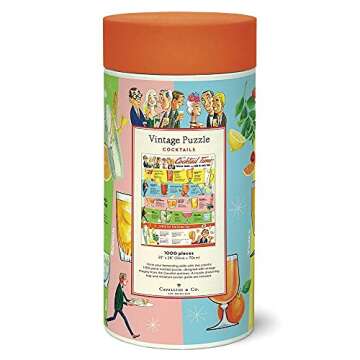 Cavallini 1000 Piece Puzzle, Cocktails