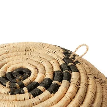 Oversized Natural Woven Seagrass Wall Baskets Set