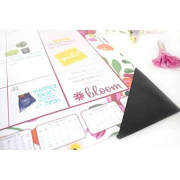 bloom daily planners 2019 Calendar Year Desk or Wall Calendar - 21" x 16" - January 2019 Through December 2019 - Vintage Floral