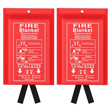 Jeagou 2-Pack Fire Blanket: Essential Safety for Kitchen & Home