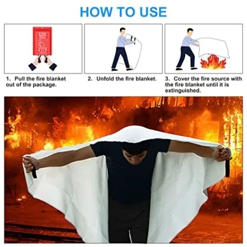 Jeagou Fire Blanket 2-Pack for Home Safety