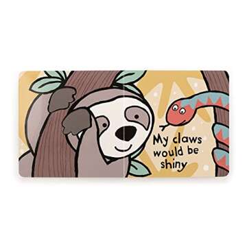 Jellycat If I were a Sloth: A Touch and Feel Board Book Children's Book | Baby Gift