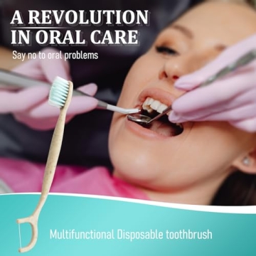 NUDUKO Travel Toothbrush 4 in 1 Eco Friendly Oral Care