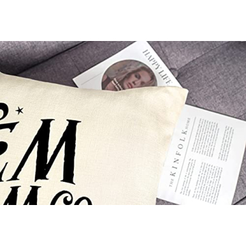 4TH Emotion Halloween Decor Pillow Covers 16x16 Set of 4 Halloween Decorations Hocus Pocus Farmhouse Saying Outdoor Fall Pillows Decorative Throw Cushion Case for Home Couch TH023-16