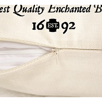 4TH Emotion Halloween Decor Pillow Covers 16x16 Set of 4 Halloween Decorations Hocus Pocus Farmhouse Saying Outdoor Fall Pillows Decorative Throw Cushion Case for Home Couch TH023-16