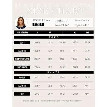 KTILG Women's Ribbed Knit Pajamas Soft Lounge Sets