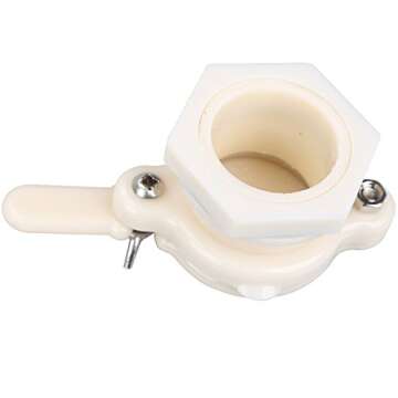 Qchengsan Beekeeping Equipment Beekeeper Extractor, Nylon Honey Gate Valve, Bee Hive Tool, 2pcs Beekeeper Tool (Beige)