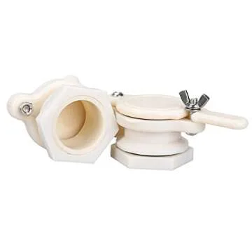Qchengsan Beekeeping Equipment Beekeeper Extractor, Nylon Honey Gate Valve, Bee Hive Tool, 2pcs Beekeeper Tool (Beige)