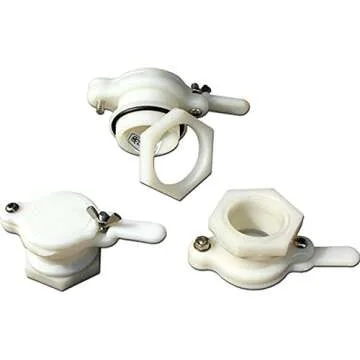 Qchengsan Beekeeping Equipment Beekeeper Extractor, Nylon Honey Gate Valve, Bee Hive Tool, 2pcs Beekeeper Tool (Beige)