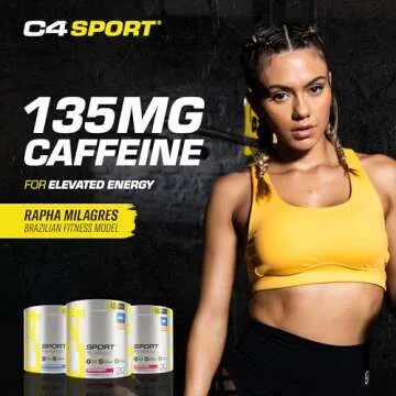 Cellucor C4 Sport Pre Workout Powder Watermelon - Pre Workout Energy with Creatine + 135mg Caffeine and Beta-Alanine Performance Blend - NSF Certified for Sport 30 Servings