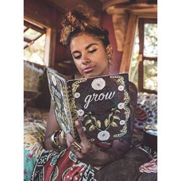 Beautiful Papaya Art Grow Spiral Notebook with Illustrations