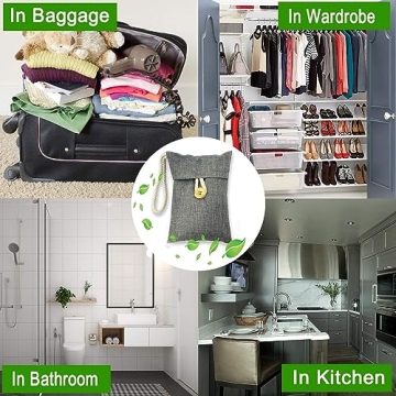 Activated Bamboo Charcoal Bags Odor Eliminator 15 Pack