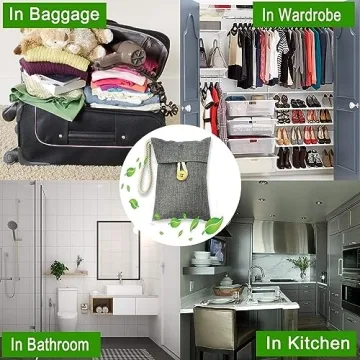 Activated Bamboo Charcoal Bags Odor Eliminator 15 Pack