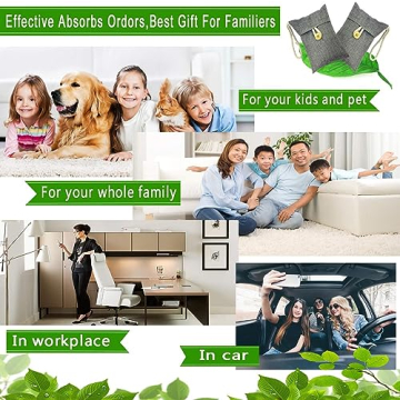 Activated Bamboo Charcoal Bags Odor Eliminator 15 Pack